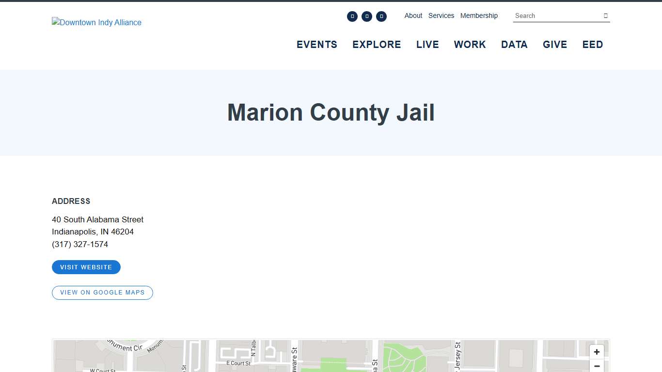 Marion County Jail Downtown Indianapolis